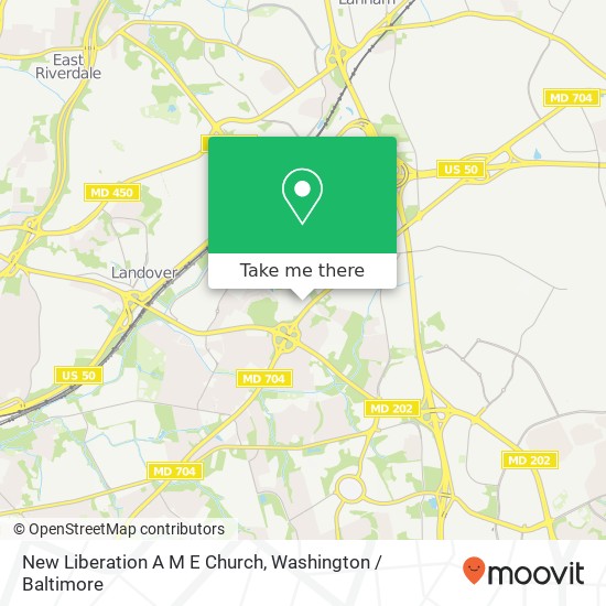 Mapa de New Liberation A M E Church