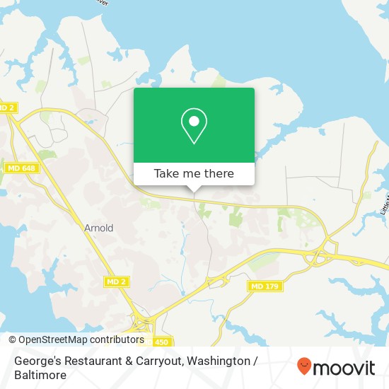 Mapa de George's Restaurant & Carryout