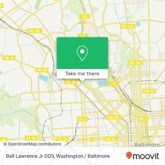 Bell Lawrence Jr DDS map