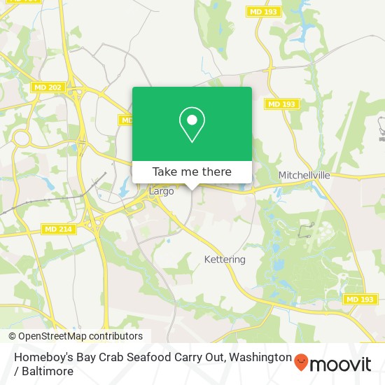 Mapa de Homeboy's Bay Crab Seafood Carry Out