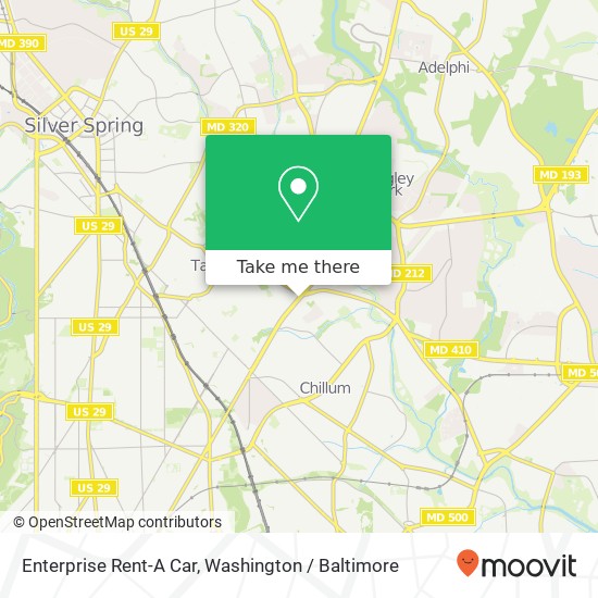 Mapa de Enterprise Rent-A Car