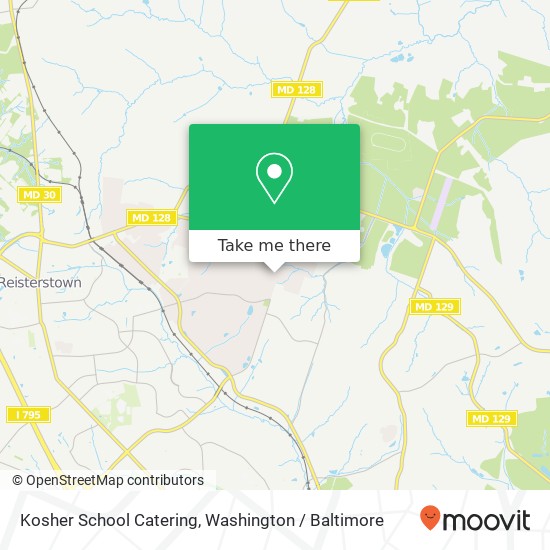 Mapa de Kosher School Catering