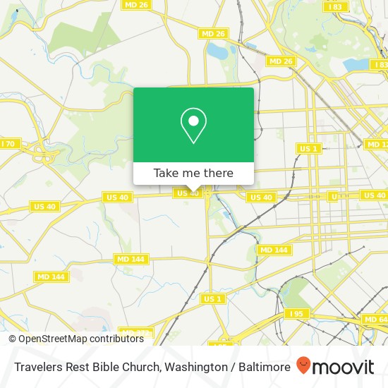 Travelers Rest Bible Church map