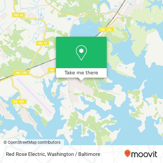 Red Rose Electric map
