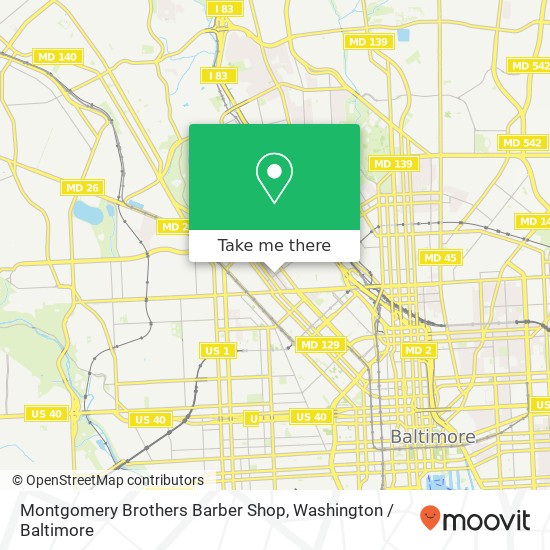 Mapa de Montgomery Brothers Barber Shop