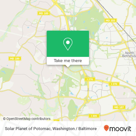 Solar Planet of Potomac map