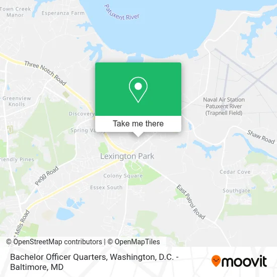 Bachelor Officer Quarters map