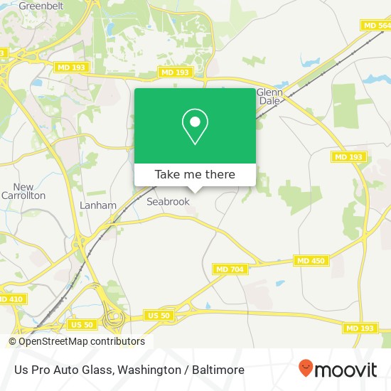 Us Pro Auto Glass map