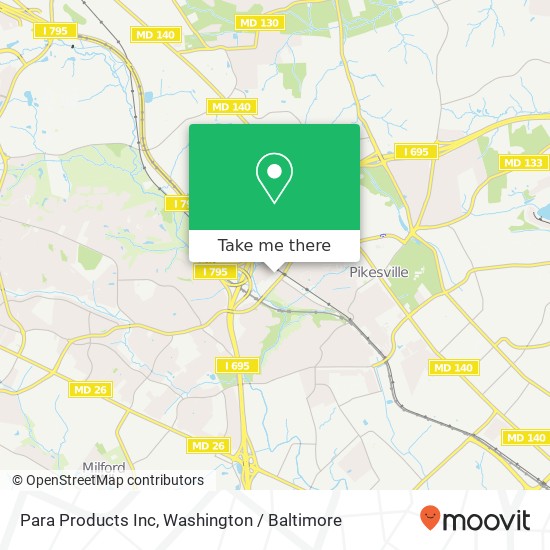 Para Products Inc map