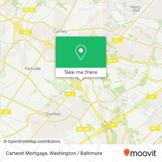 Mapa de Carteret Mortgage