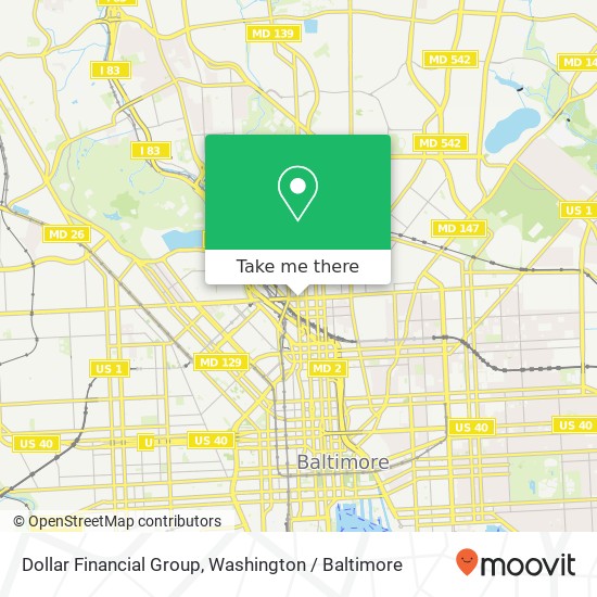 Dollar Financial Group map