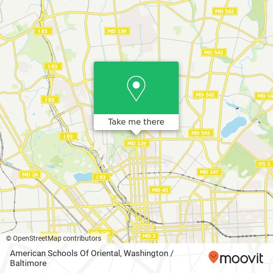 American Schools Of Oriental map