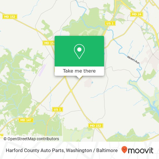 Harford County Auto Parts map