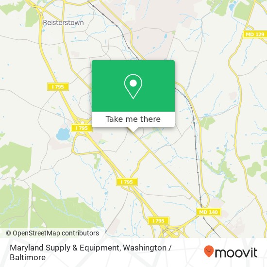 Mapa de Maryland Supply & Equipment