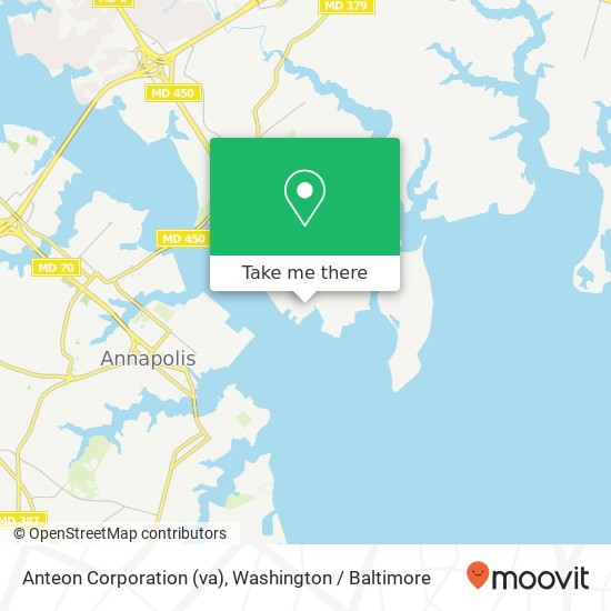 Anteon Corporation (va) map