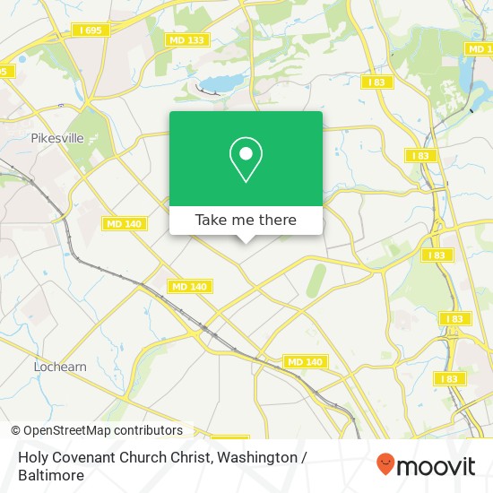 Holy Covenant Church Christ map