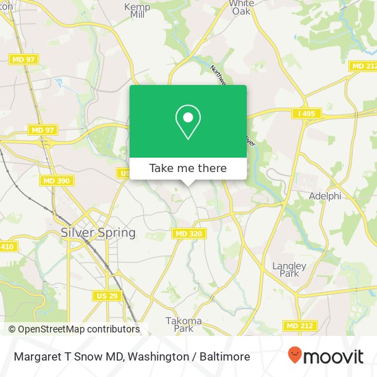 Mapa de Margaret T Snow MD