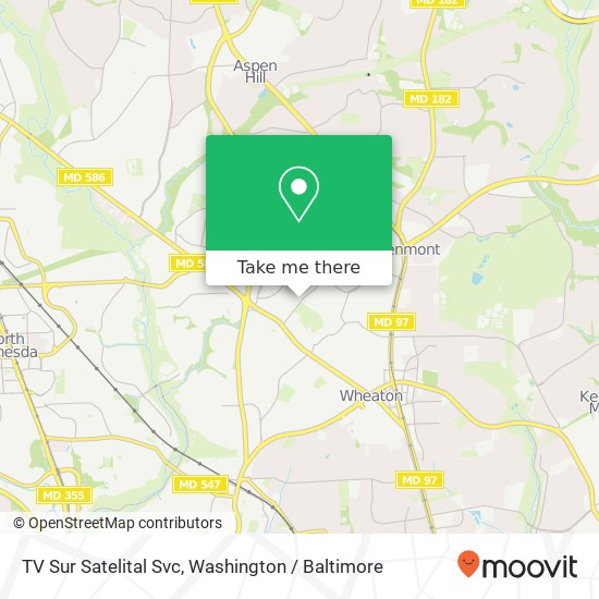 Mapa de TV Sur Satelital Svc