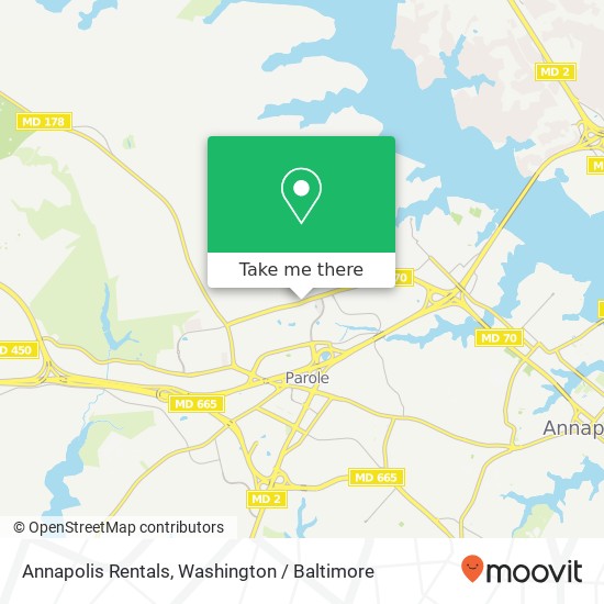 Annapolis Rentals map