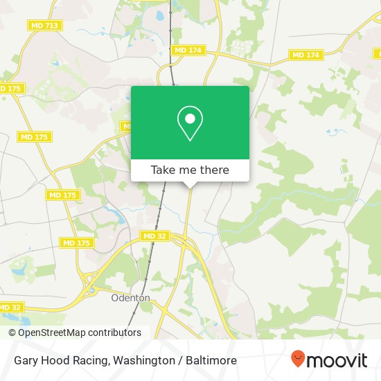 Mapa de Gary Hood Racing