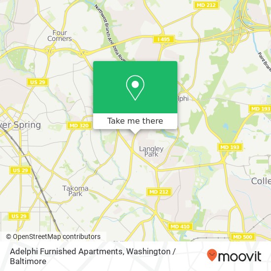 Adelphi Furnished Apartments map