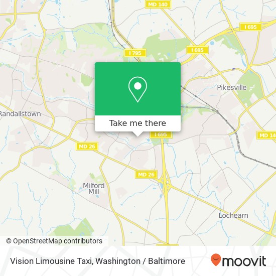 Mapa de Vision Limousine Taxi