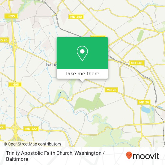 Mapa de Trinity Apostolic Faith Church