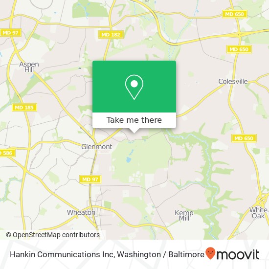 Mapa de Hankin Communications Inc