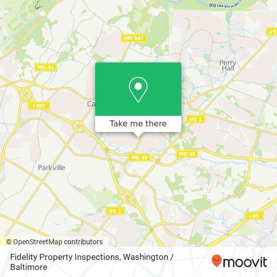 Fidelity Property Inspections map