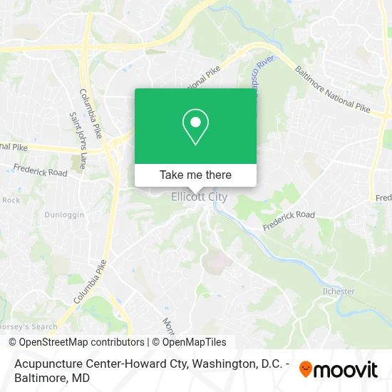 Acupuncture Center-Howard Cty map