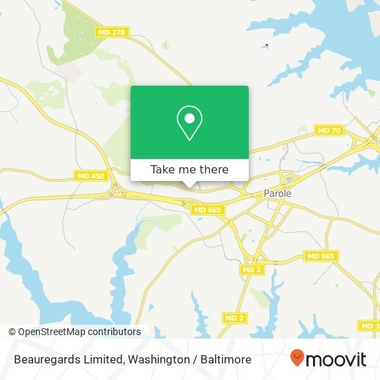 Beauregards Limited map