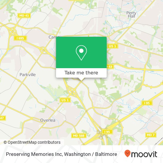 Mapa de Preserving Memories Inc