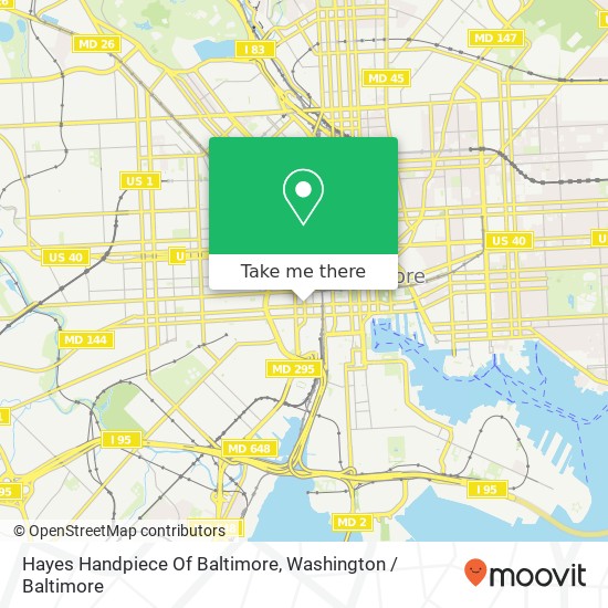 Mapa de Hayes Handpiece Of Baltimore