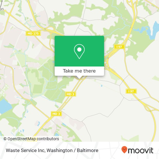 Waste Service Inc map