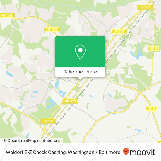 Waldorf E-Z Check Cashing map