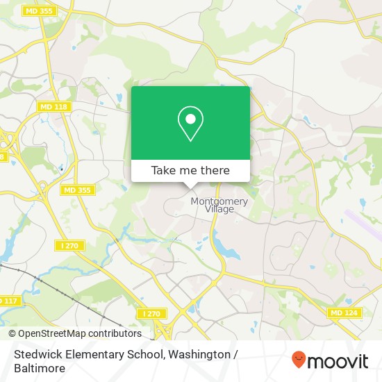 Stedwick Elementary School map