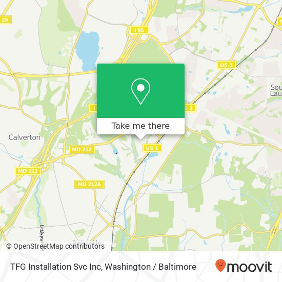 TFG Installation Svc Inc map