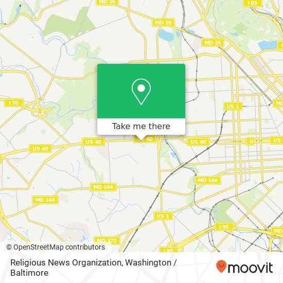 Mapa de Religious News Organization