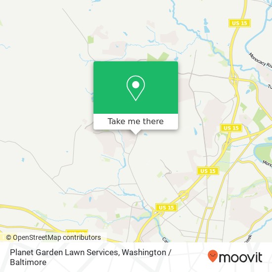 Planet Garden Lawn Services map