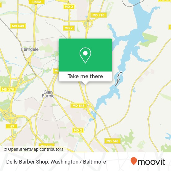Mapa de Dells Barber Shop