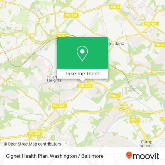 Cignet Health Plan map