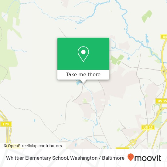 Whittier Elementary School map