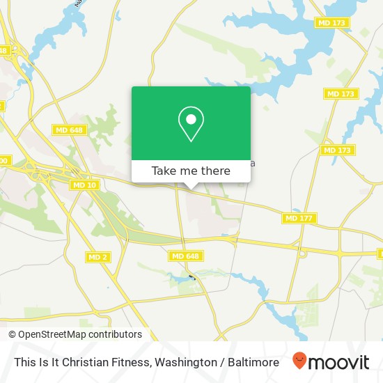 Mapa de This Is It Christian Fitness