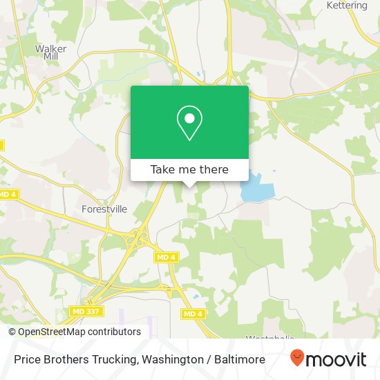 Price Brothers Trucking map