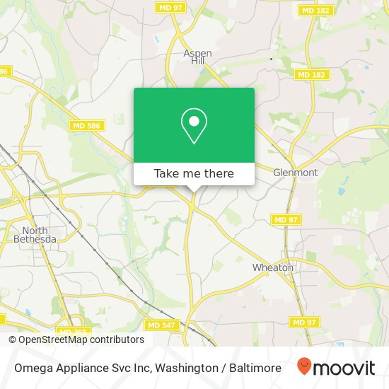 Omega Appliance Svc Inc map