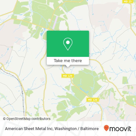 American Sheet Metal Inc map