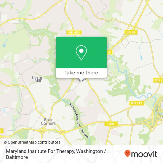 Mapa de Maryland Institute For Therapy