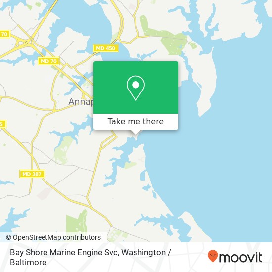 Mapa de Bay Shore Marine Engine Svc