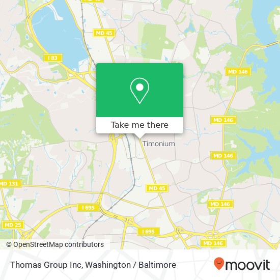 Thomas Group Inc map