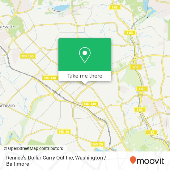 Mapa de Rennee's Dollar Carry Out Inc